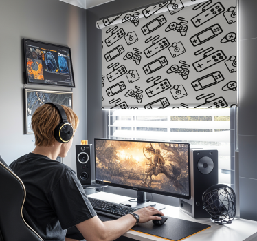 Minimalistische controllers rolgordijn - TenStickers