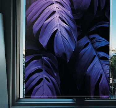Monstera deliciosa blad rolgordijn bloemen en planten - TenStickers