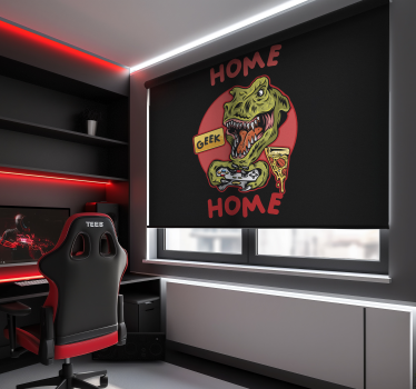 Nerd rolgordijn Huis geek huis - TenStickers