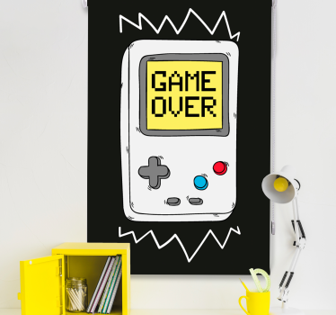 Nerd rolgordijn Retro console - TenStickers
