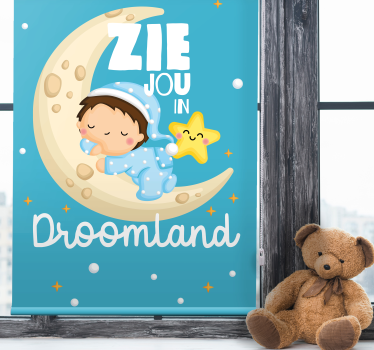 Rolgordijn babykamer droomland - TenStickers