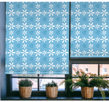 Rolgordijn bloemen en planten prachtige botanische schikking - TenStickers