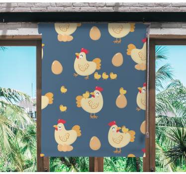 Rolgordijn dieren vogels en eieren - TenStickers