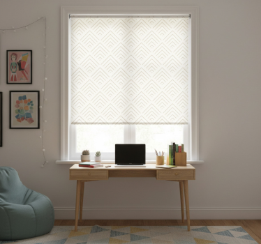 Rolgordijn tienerkamer eenvoudige geometrische chevrons - TenStickers