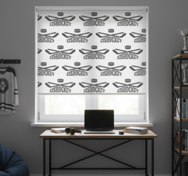 Rolgordijn tienerkamer ijshockey - TenStickers