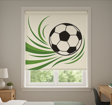 Rolgordijn tienerkamer voetbal - TenStickers