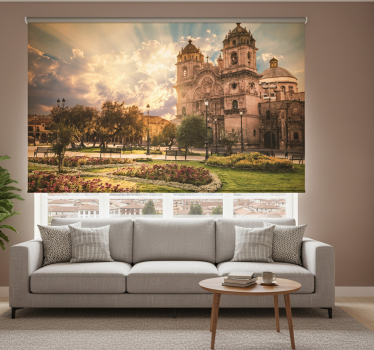 Rolgordijn woonkamer cusco, de andesstad - TenStickers