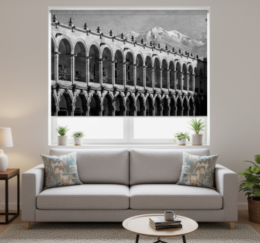 Rolgordijn woonkamer historical arequipa - TenStickers