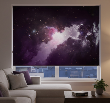 Rolgordijn woonkamer kleine kosmische regen - TenStickers