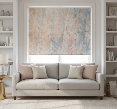 Rolgordijn woonkamer original blush marmer muurdecor - TenStickers