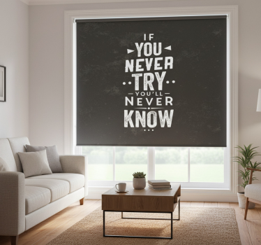 Rolgordijn woonkamer probeer en je weet het - TenStickers