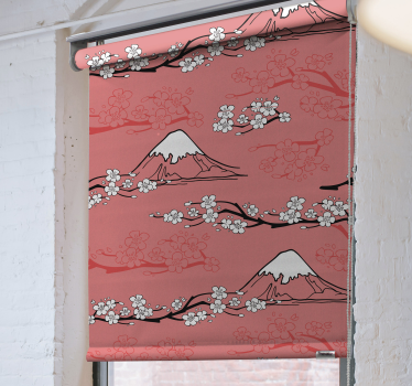 rolgordijnen bomen print Voorjaar - TenStickers