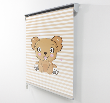 Schattige puppy illustratie rolgordijn meer dieren - TenStickers