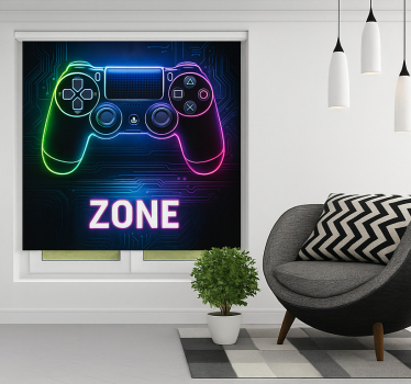 Spelconsole zone gamer rolgordijn - TenStickers