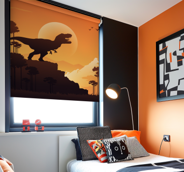T-rex silhouet Dino jaloezie - TenStickers
