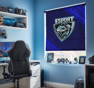 Uw e-sport nerd rolgordijn - TenStickers