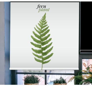 Varen groene plant rolgordijn bloemen en planten - TenStickers