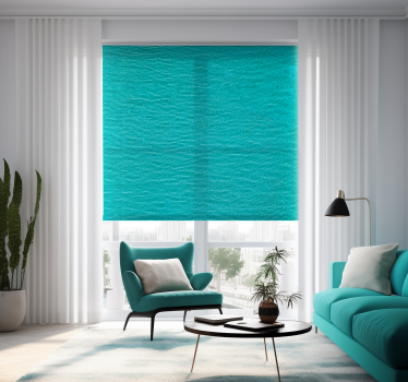 Watertextuur Rolgordijn turquoise - TenStickers
