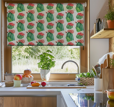 Woestijn bloemen Cactus jaloezie - TenStickers