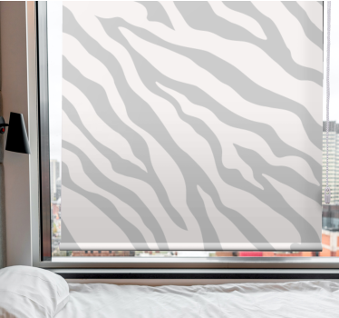 Zebrastreep stijl rolgordijn bomen - TenStickers