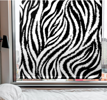 Zebrastreepconcept rolgordijn meer dieren - TenStickers