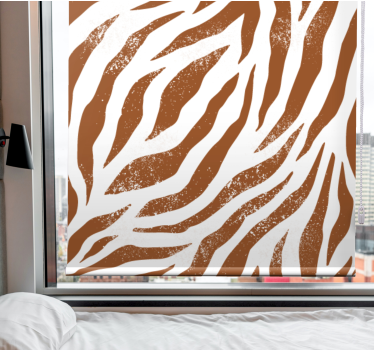 Zebrastreepmotief rolgordijn meer dieren - TenStickers