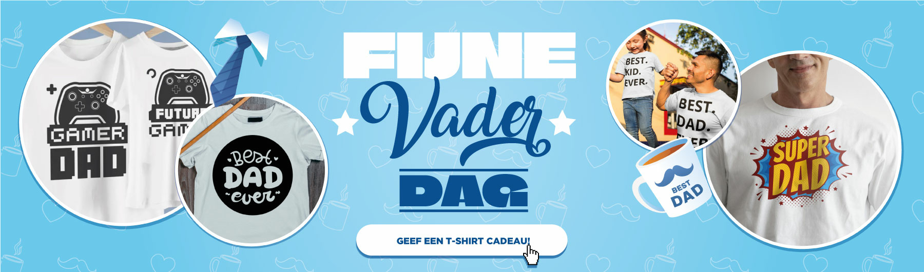 Verras je vader op zijn dag met de meest originele en grappige t-shirts!