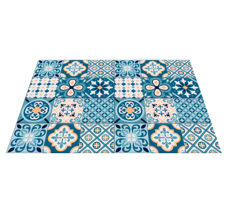 Turquoise hydrauliek originele placemat - TenStickers