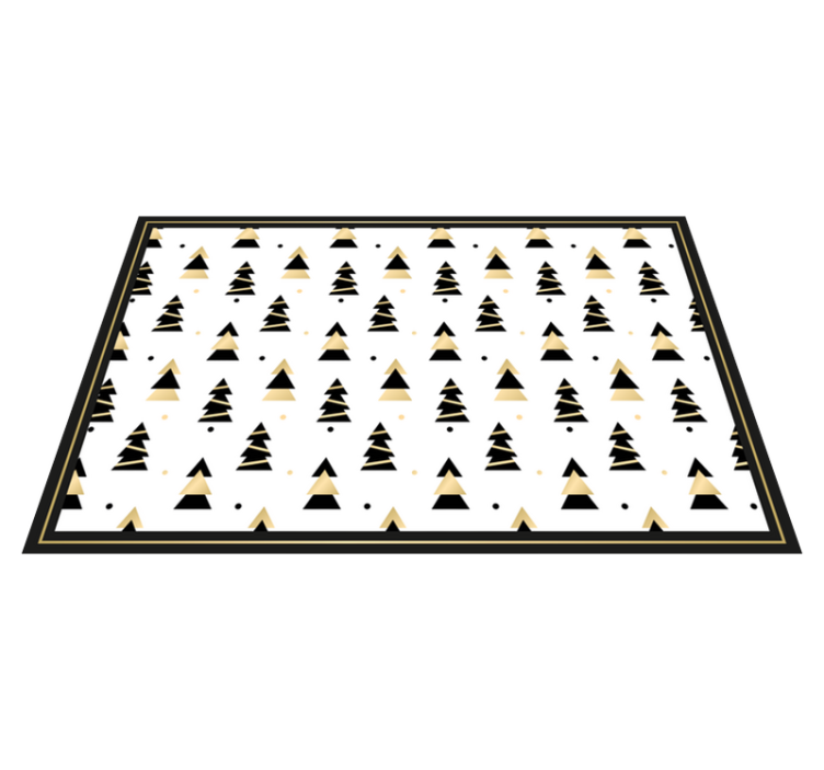 Kerstmis placemat Kerst elegante boom patroon - TenStickers
