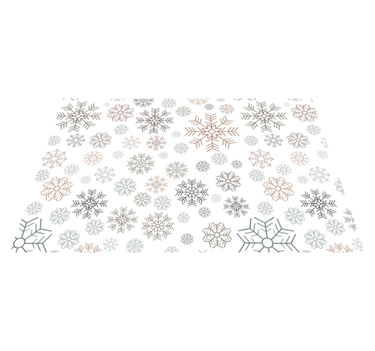 Kerstmis placemat Sneeuwvlokken patroon - TenStickers