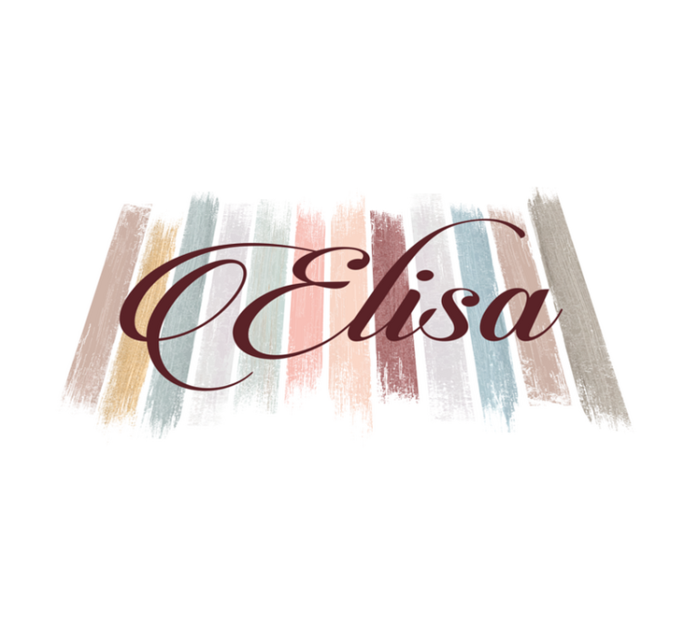 Originele placemats Aardetint verf penseelstreken - TenStickers