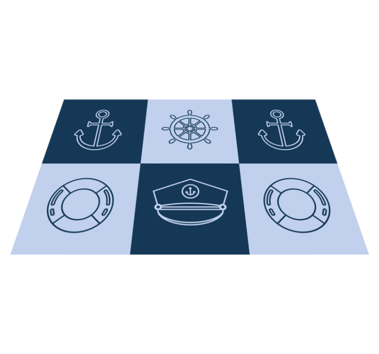 Nautische symbolen mat originele placemat - TenStickers
