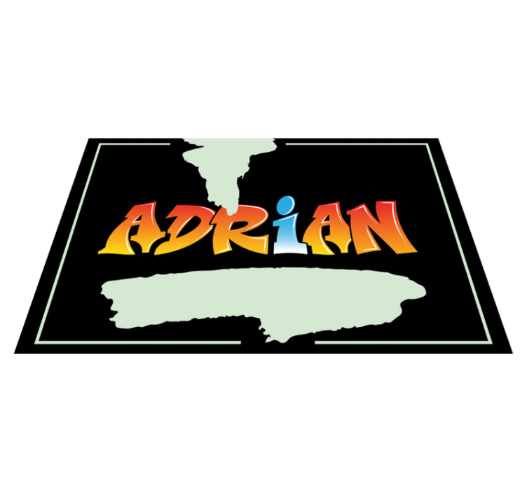 Placemat met naam De graffitiletter van u naam - TenStickers