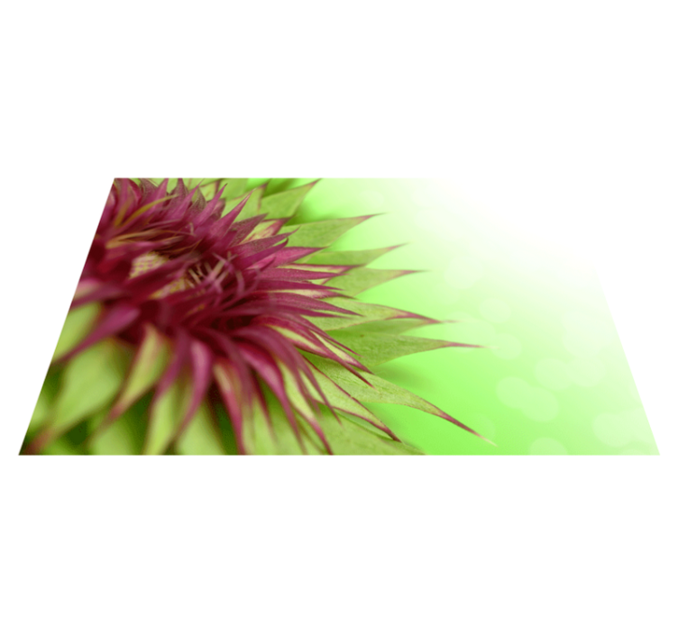 Distel planten design placemat - TenStickers