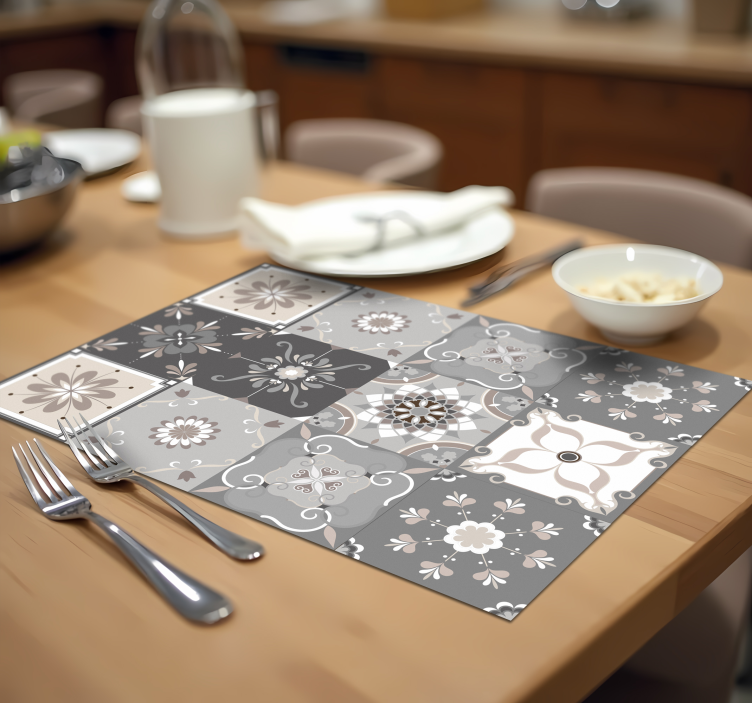 Bloemhydraulica originele placemat - TenStickers