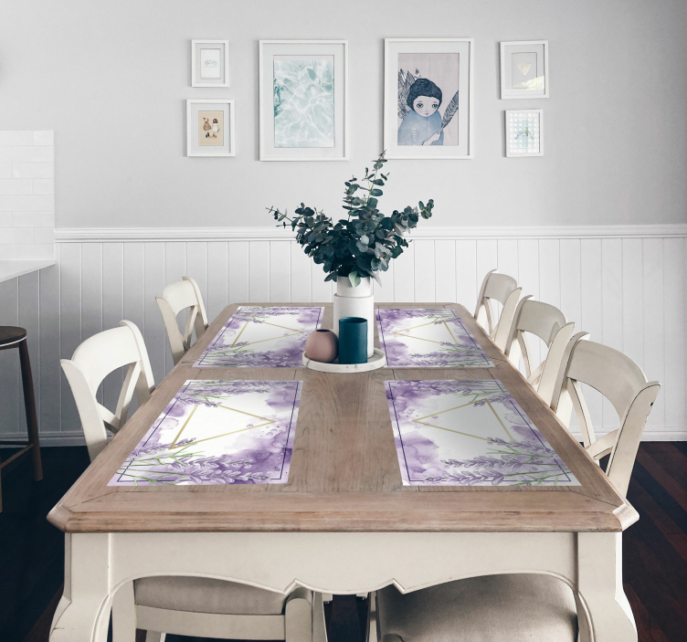 Collage digitaal placemat lavendel - TenStickers
