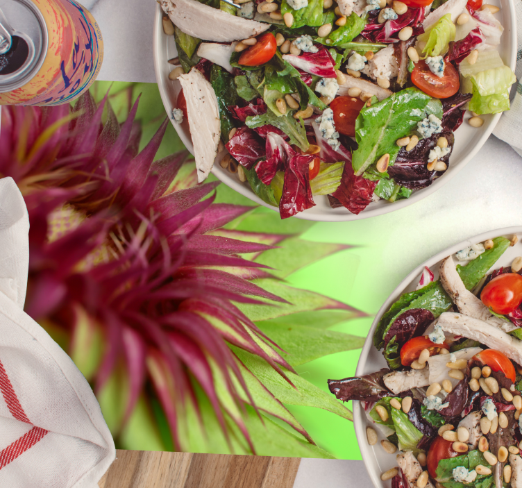 Distel planten design placemat - TenStickers