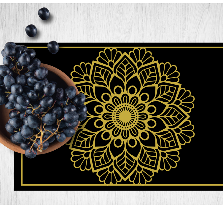 Elegante placemat met gracieuze botanische elementen - TenStickers