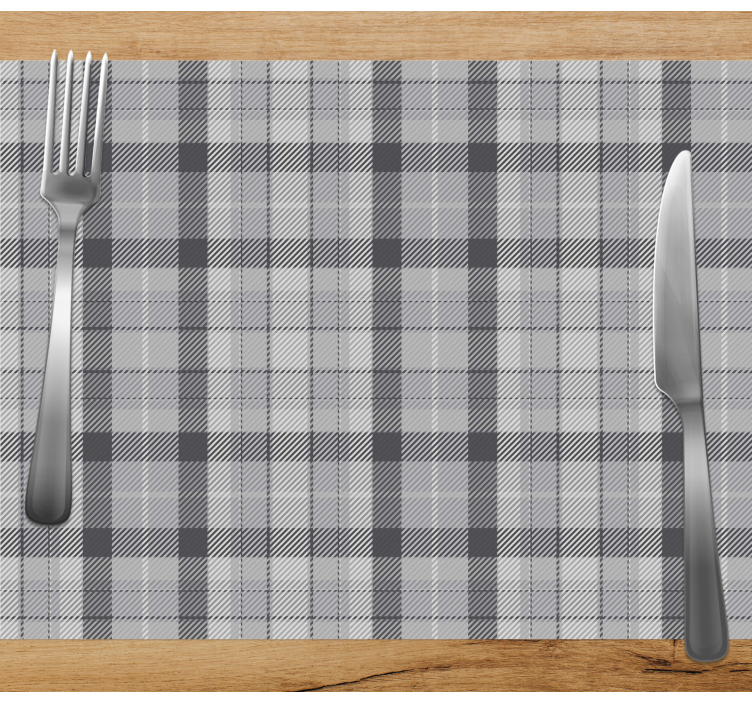Geruit linnen stijl elegante placemat - TenStickers