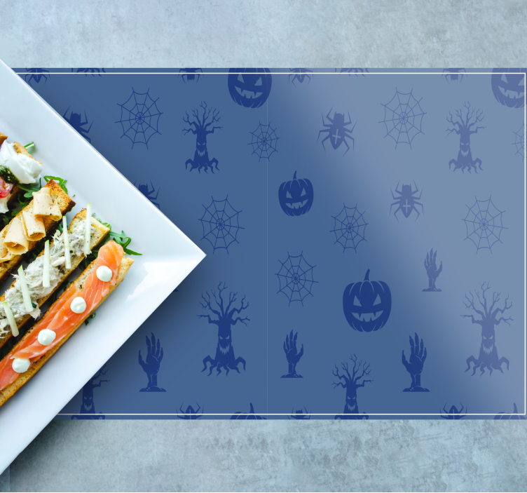 Halloween placemat spookachtig thema decor - TenStickers