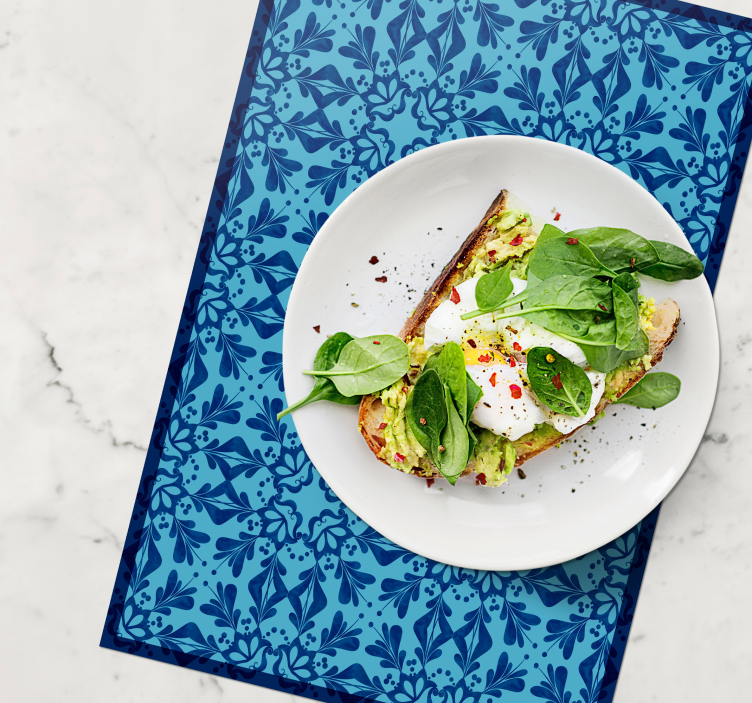 Houten placemat elegante botanische idee - TenStickers