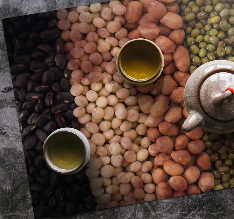 Houten placemat gemengde noten variëteit - TenStickers