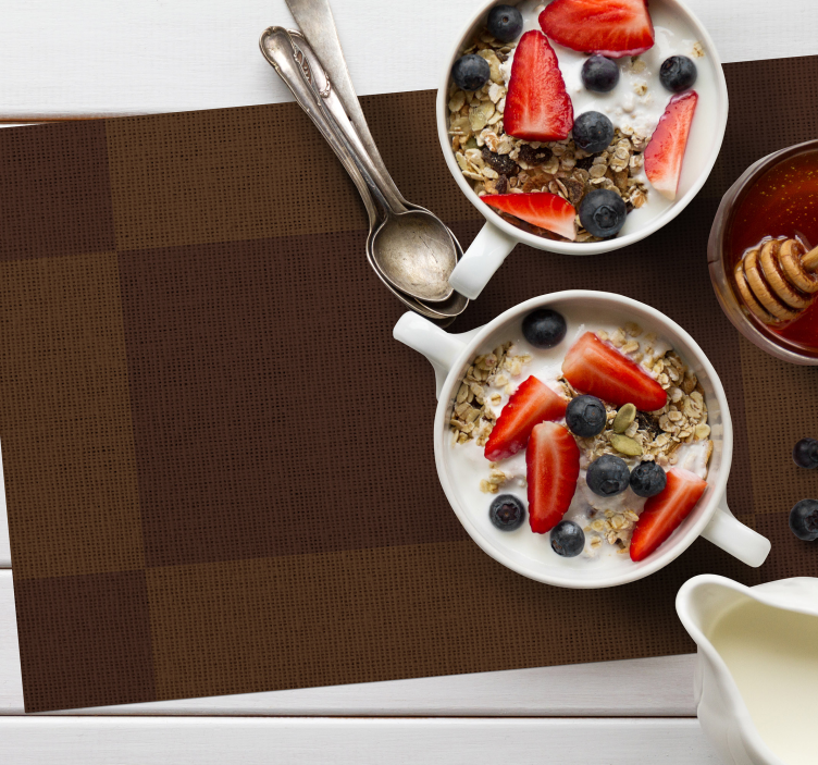 Houten placemat met gestructureerd bruine oppervlakte - TenStickers