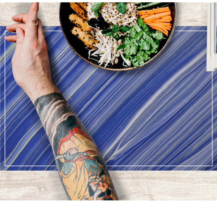 Houten placemat met marmertextuur oppervlak - TenStickers