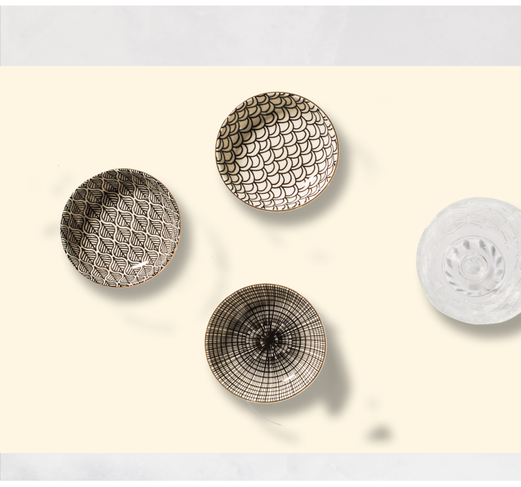 Houten placemat met stijlvolle patronen voor borden - TenStickers