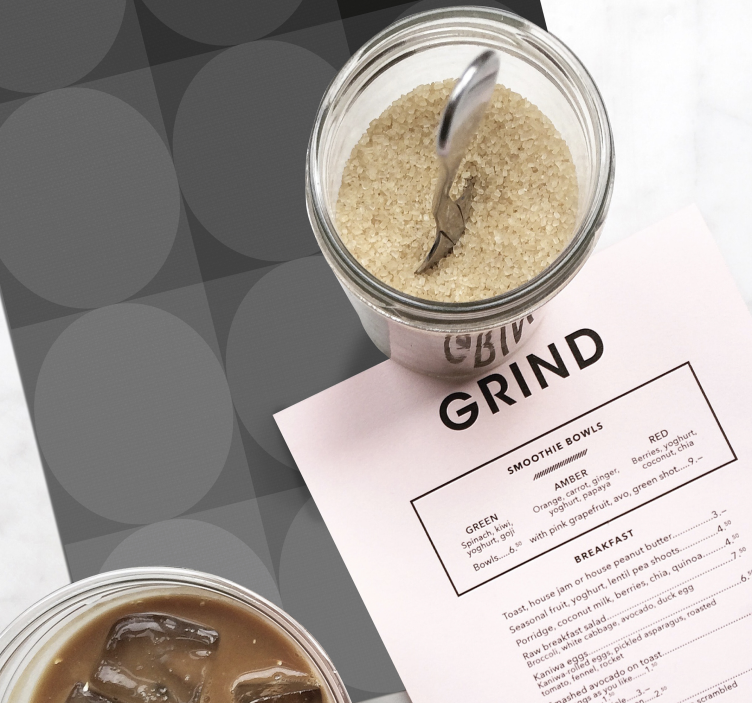 Houten placemat subtiel cirkelpatroon - TenStickers