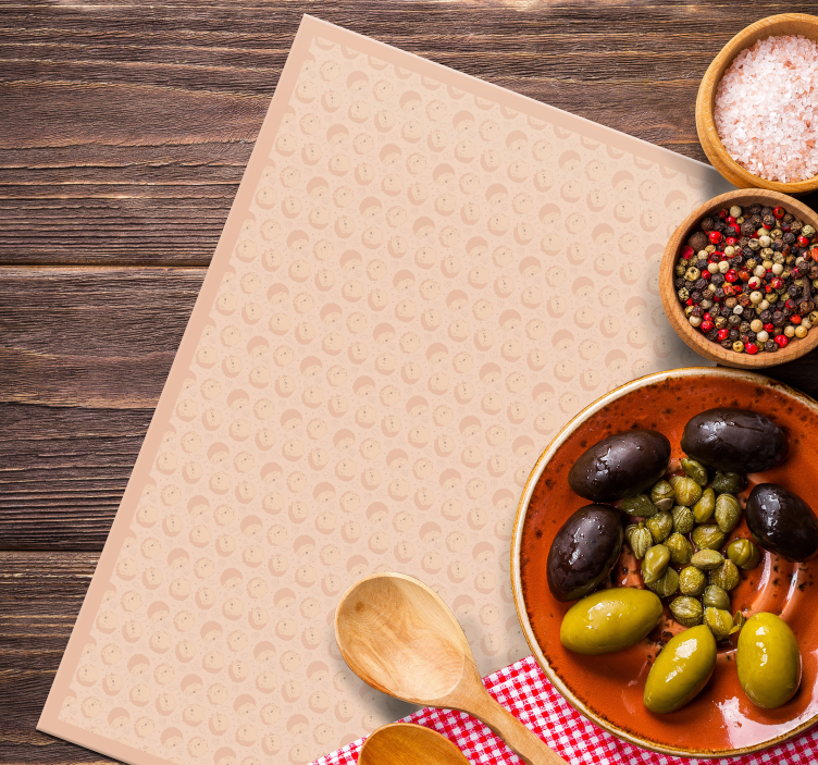 Houten placemat subtiele patroonoppervlak - TenStickers