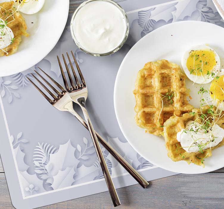 Kerstmis placemat elegant feestelijk ontwerp - TenStickers