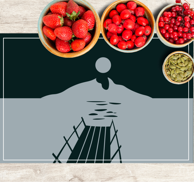 Moderne placema brug over water - TenStickers