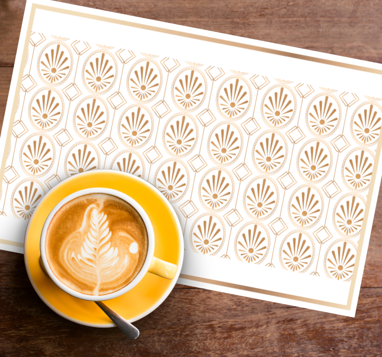 Moderne placema elegant blad element - TenStickers